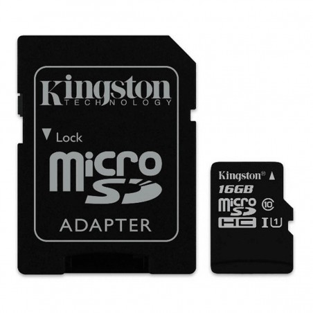 Tarjeta MicroSDHC Kingston 16 GB