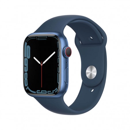 Apple Watch Series 7 GPS + Cellular 45mm Aluminio Azul y correa deportiva Azul MKJT3TY/A