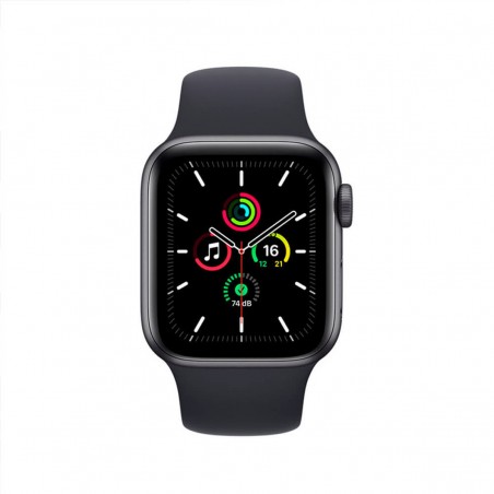 Apple Watch SE 2021 GPS 40mm Aluminio Gris y correa deportiva Negro Medianoche MKQ13EU