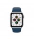 Apple Watch SE 2021 GPS 44mm Aluminio Plata y correa deportiva Azul Abismo
