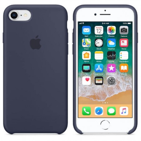 Funda de silicona azul para iPhone 8 / 7