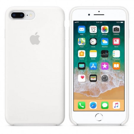 Funda de silicona blanca para iPhone 8 Plus / 7 Plus
