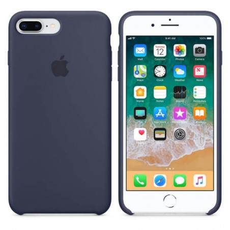 Funda de silicona azul para iPhone 8 Plus / 7 Plus