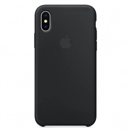 Funda de silicona negra para iPhone X