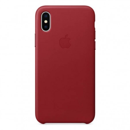 Funda Leather Case roja para iPhone X