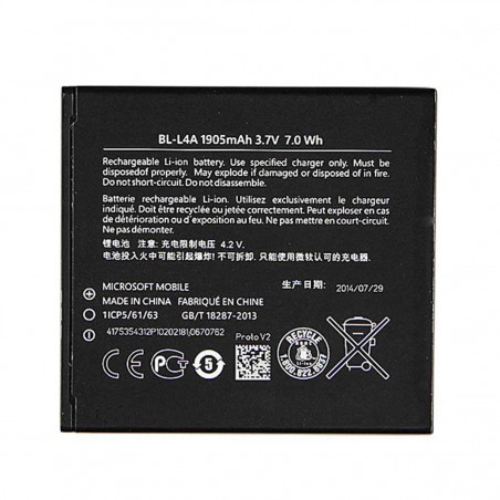Batería BL-L4A para Microsoft Lumia 535