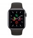 Apple Watch Series 5 GPS, Caja 40mm Aluminio Gris Espacial y Correa Deportiva Negra