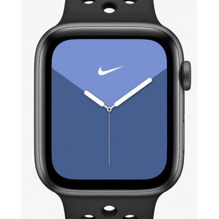 Apple Watch Series 5 Nike GPS, Caja 44mm Gris espacia/nal y correa deportiva antracitegra MX3W2TY/A