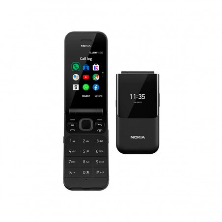 Nokia 2720 Flip 4G Negro Dual SIM con Google Assistant y botón de emergencia