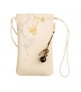 Funda aterciopelada con estampados en forma de saco original de Nokia