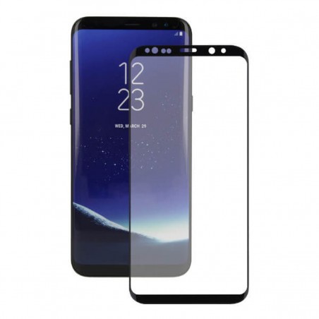 Cristal templado con bordes negros para Samsung Galaxy S8 Plus