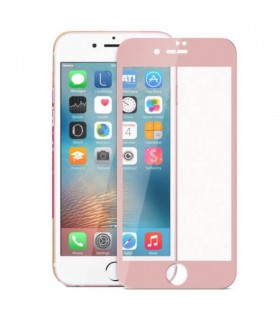 Protector de cristal templado rosa para iPhone 6/6S Plus
