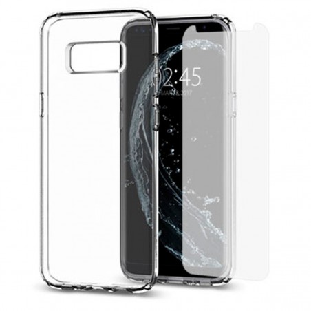 Cristal templado + Funda silicona Samsung Galaxy S8 Plus