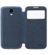 Funda Rock tipo libro con ventana para el Galaxy S4 I9500 azul