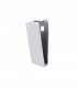 Funda flip para HTC One de piel en blanco
