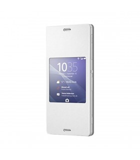 Funda blanca con ventana para Sony Xperia Z3