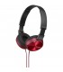 Auriculares estéreo Sony MDR-ZX310 rojo y negro