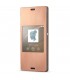 Sony SCR24 Copper - Funda de tipo libro con ventana para Xperia Z3