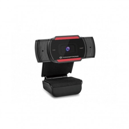 Conceptronic Webcam Full HD 1080p - Microfono Integrado - Enfoque Fijo - Angulo de Visión 65º