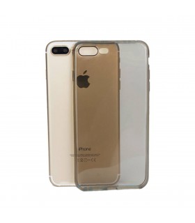 Funda de silicona para iPhone 7 negra transparente