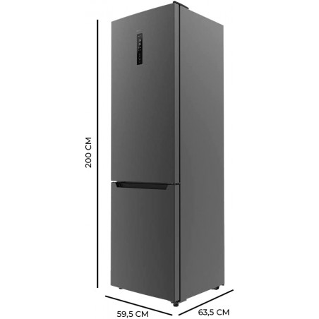 Frigorífico Bolero CoolMarket Combi 356 Dark D