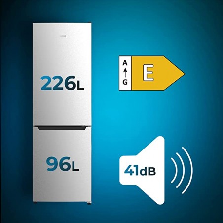 Frigorífico Bolero CoolMarket Combi 322 Inox E