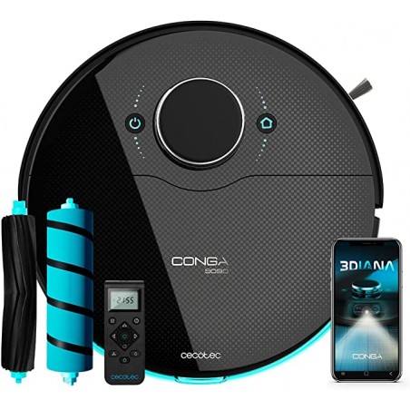 Cecotec Robot Aspirador y Fregasuelos Conga 9090 IA 3Diana - En Oferta