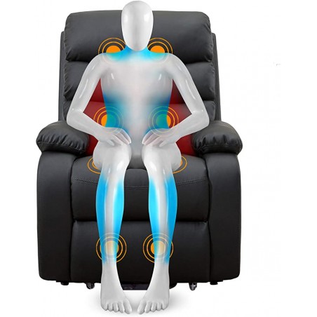 Sillón Masaje Vida10 Extra Acolchado Levanta-Personas