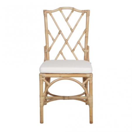 SILLA DE RATTÁN NATURAL CHIPPENDALE