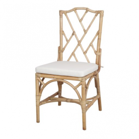 SILLA DE RATTÁN NATURAL CHIPPENDALE