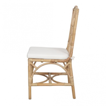 SILLA DE RATTÁN NATURAL CHIPPENDALE