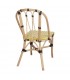 SILLA DE RATTÁN CALENKE AMARILLA