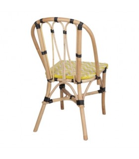 SILLA DE RATTÁN CALENKE AMARILLA