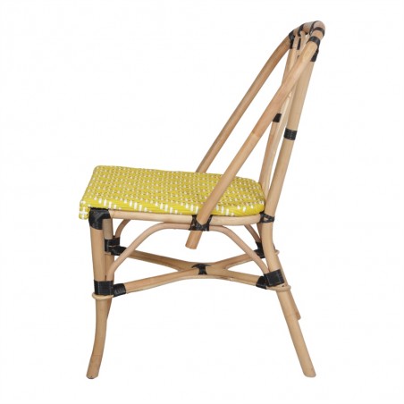 SILLA DE RATTÁN CALENKE AMARILLA