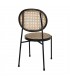 SILLA DE METAL Y RATTÁN LOUTIQUE