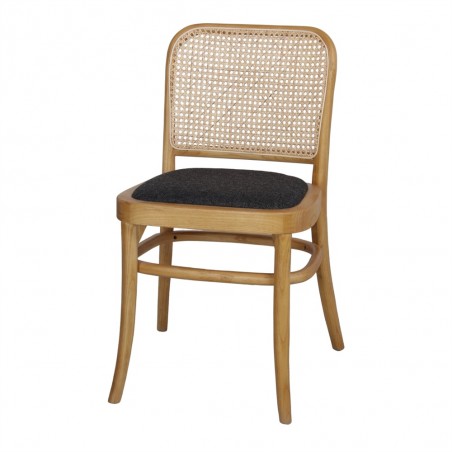 SILLA DE MADERA TAPIZADA MARLENE