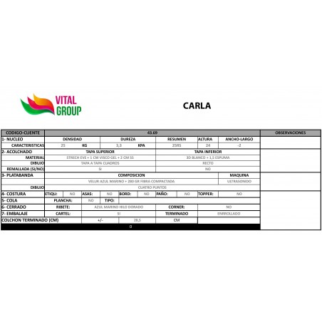 COLCHÓN DRE-LUX ALBA