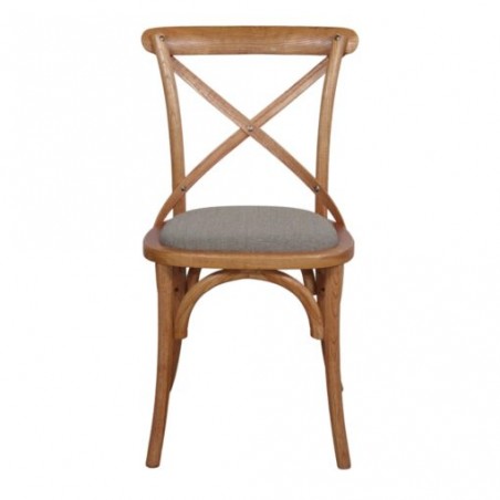 SILLA DE MADERA TAPIZADA LOTUS