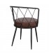 SILLA DE METAL TAPIZADA BARELO