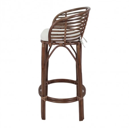 TABURETE ALTO DE BAMBÚ Y RATTÁN CLUTTER CONFORT