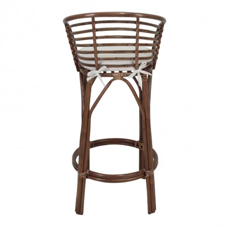 TABURETE ALTO DE BAMBÚ Y RATTÁN CLUTTER CONFORT