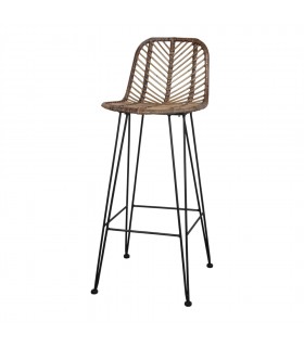 TABURETE ALTO DE RATTAN JASON