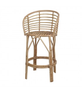 TABURETE ALTO DE BAMBÚ Y RATTÁN CLUTTER
