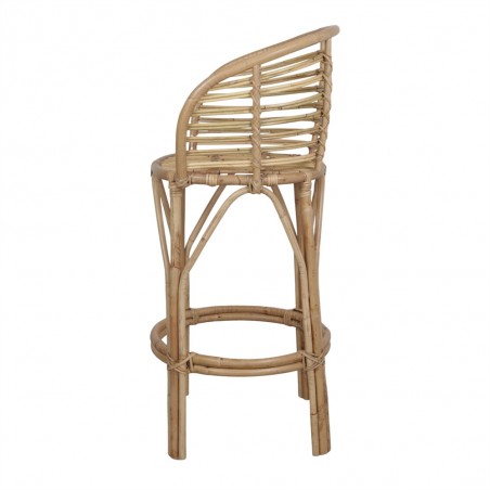 TABURETE ALTO DE BAMBÚ Y RATTÁN CLUTTER