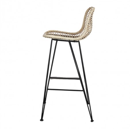 TABURETE ALTO DE RATTÁN DAISY