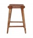 TABURETE ALTO DE MADERA Y PIEL GOTZO