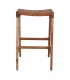 TABURETE ALTO DE MADERA Y PIEL GOTZO