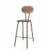 TABURETE ALTO METAL Y MADERA MARSELLA
