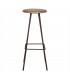 TABURETE ALTO DE METAL Y MADERA CHARLIE