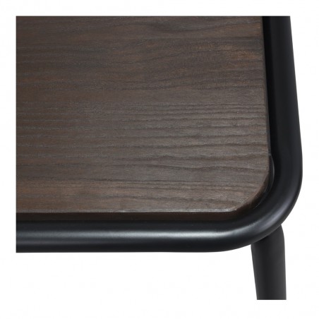 TABURETE ALTO DE METAL Y MADERA BAYAR